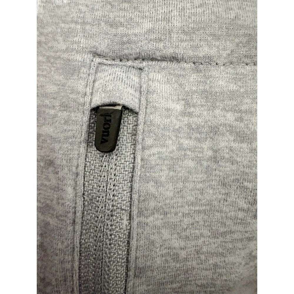 Vuori Ponto Performance Crew Heather Gray Long Sleeve Pullover Mens Size XL